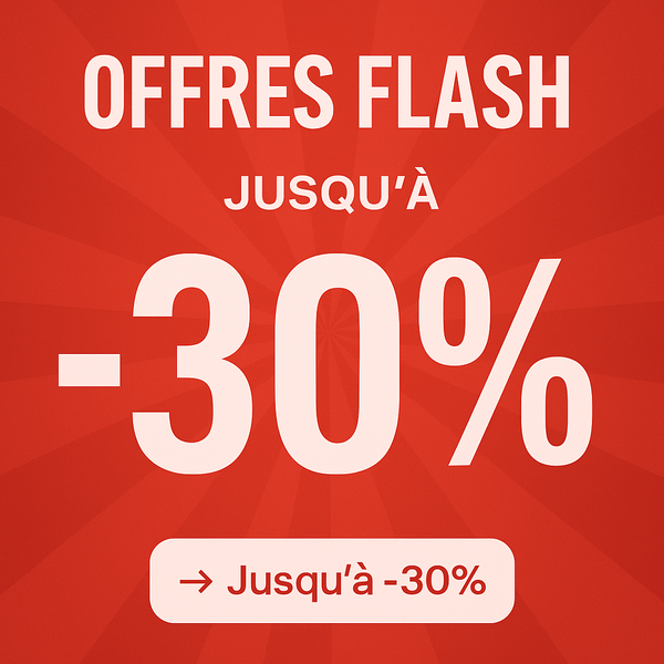 Promo : Jusqu'à -30% 🔥